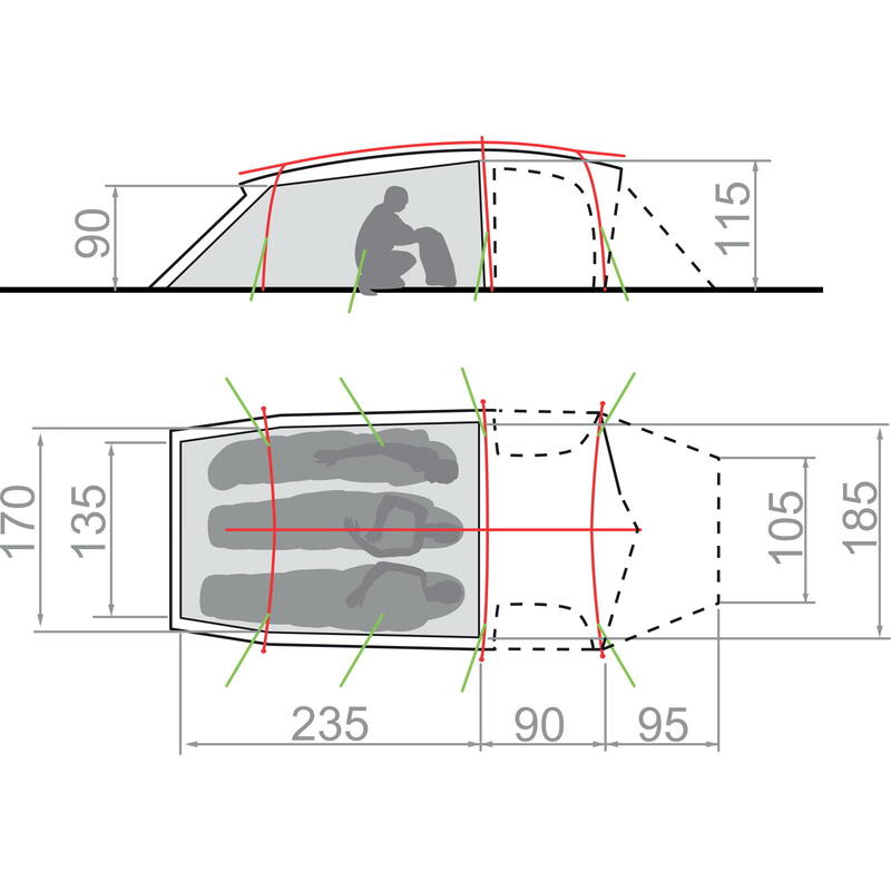 Tente Vaude Mark XT 3P