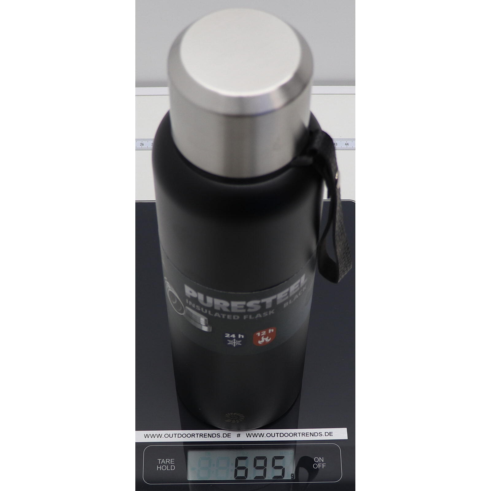 Isolierflasche PureSteel 1,5 L black 6/6