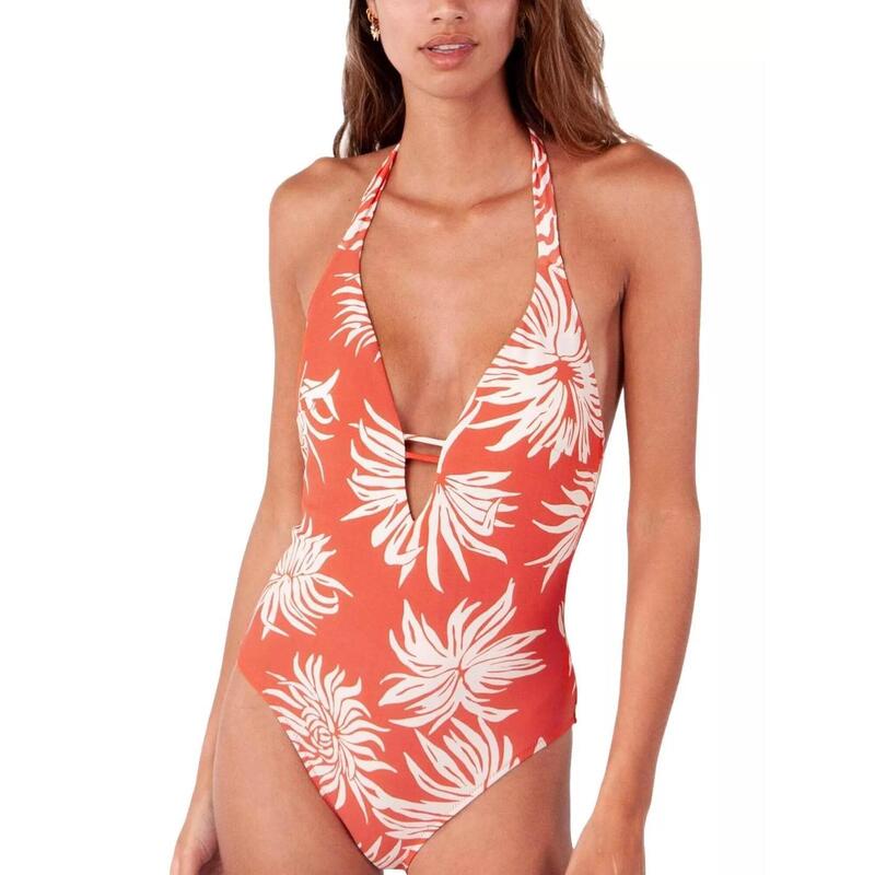 Costum de baie Deltia Halter One Piece - rosu femei