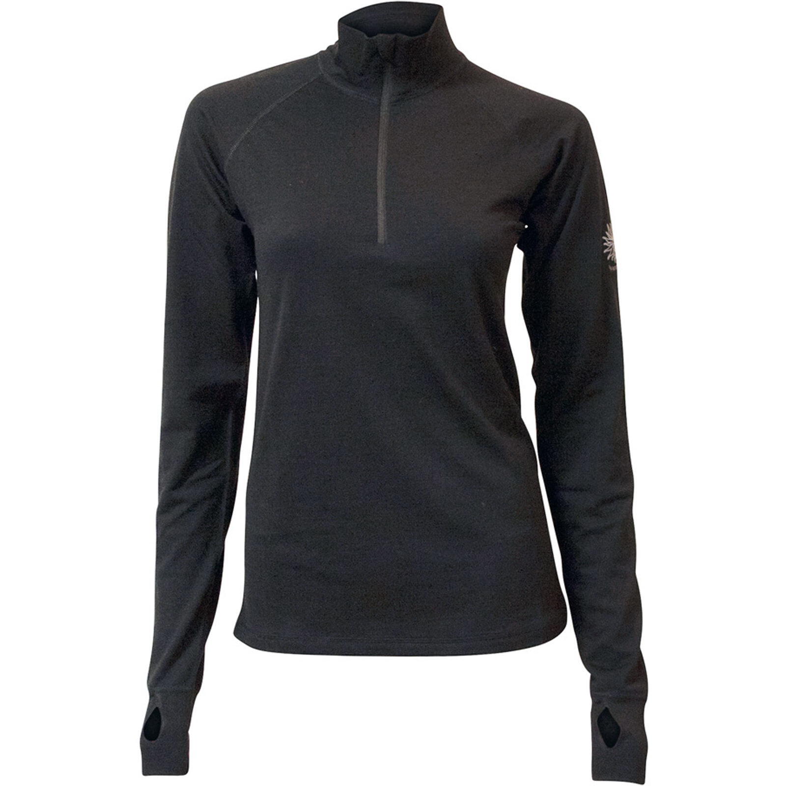 IVANHOE Langarmshirt mit Zip UW Blossom Woman black