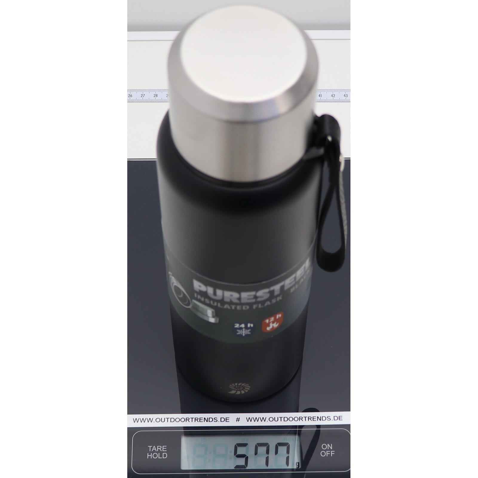 Isolierflasche PureSteel 1 L black 6/6