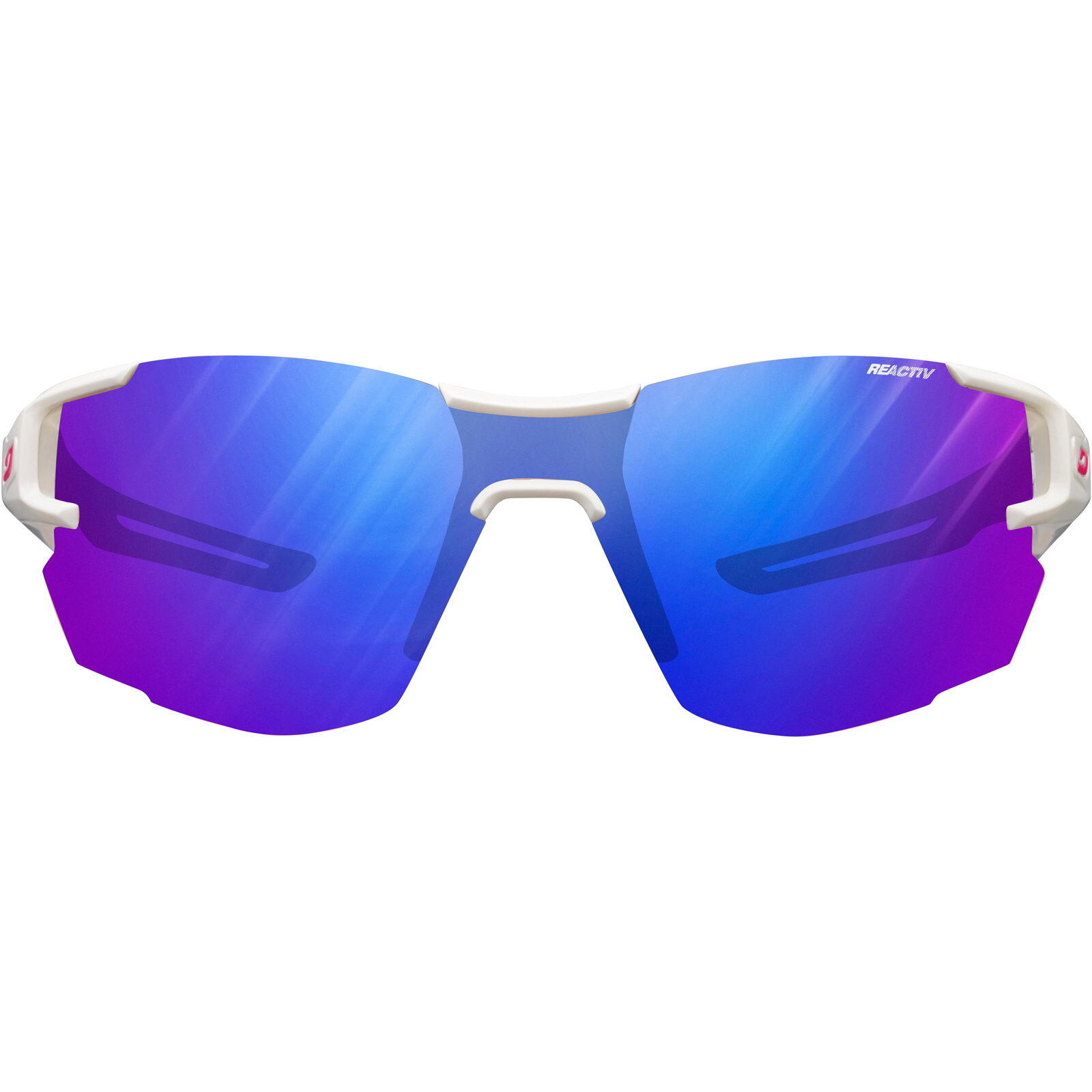 Lunettes sport Julbo Aerolite BlancBleu photochromes Zebra 4/7
