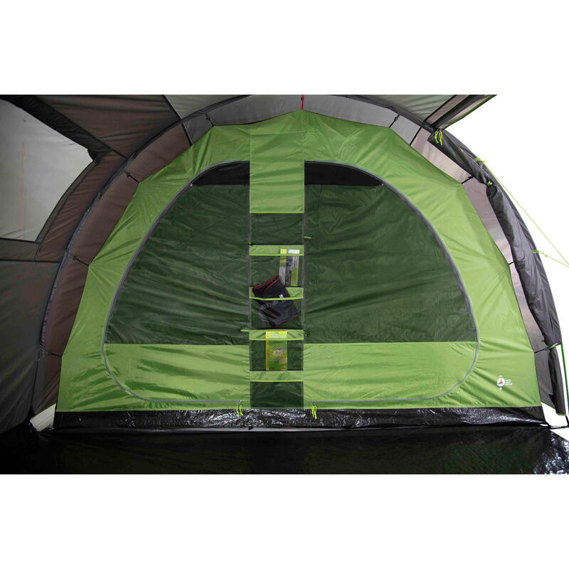 Tunneltent Ancona 5 persoons camping groepstent familietent vestibule