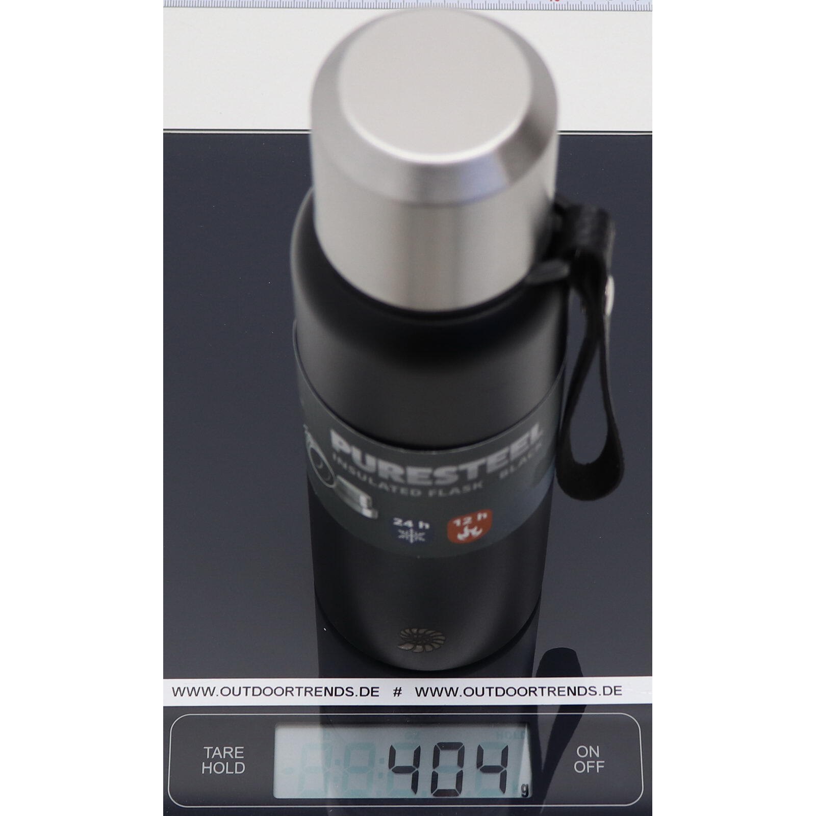 Isolierflasche PureSteel 0,5 L black 6/6