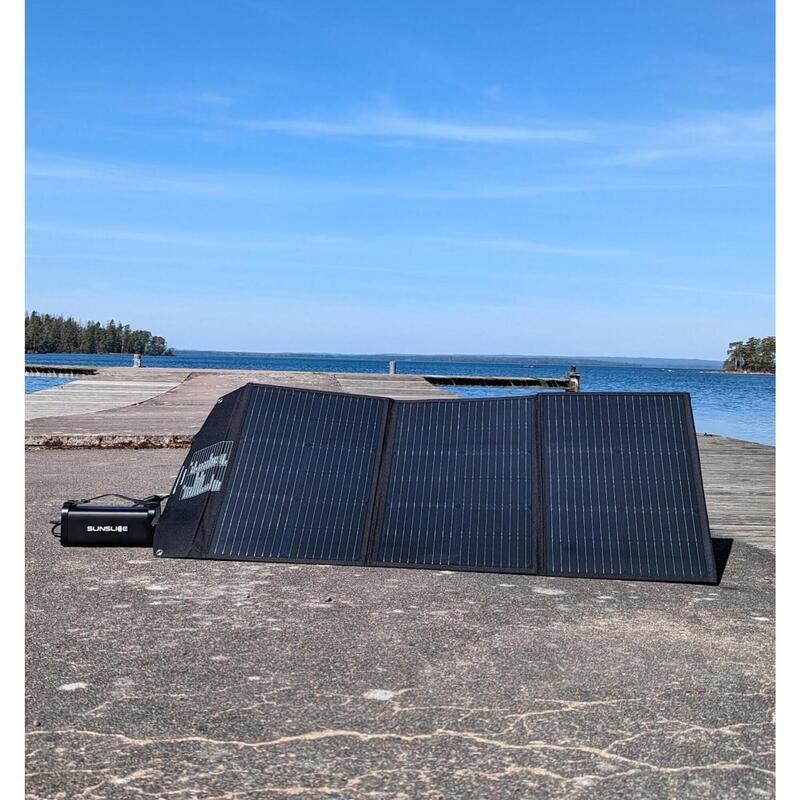 Nomadisches Energiepaket | 100W-Solarpanel und 144Wh-Batterie