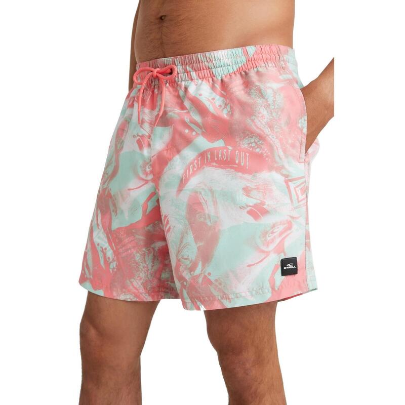 Cali Crazy 16'' Swim Shorts férfi fürdőnadrág - rózsaszín