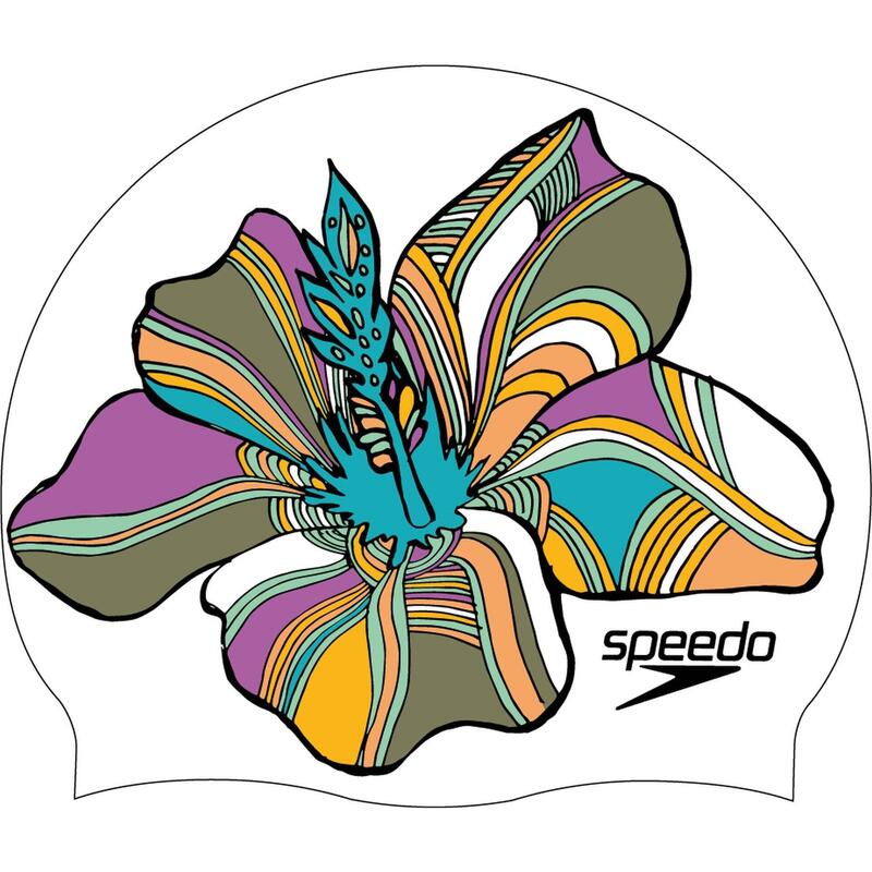 Casca inot adulti Digital Printed Speedo Multicolor/Alb