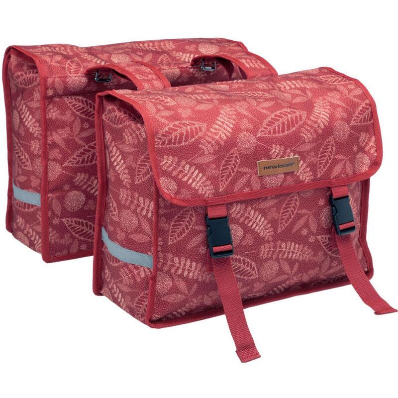 NEW LOOXS Doppelpacktasche Fiori Double, Forest Red