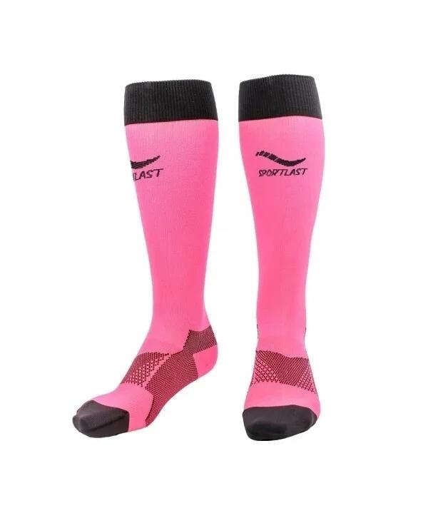 Ciorapi compresivi lungi pentru fasciita plantara, corai-negru, Sportlast