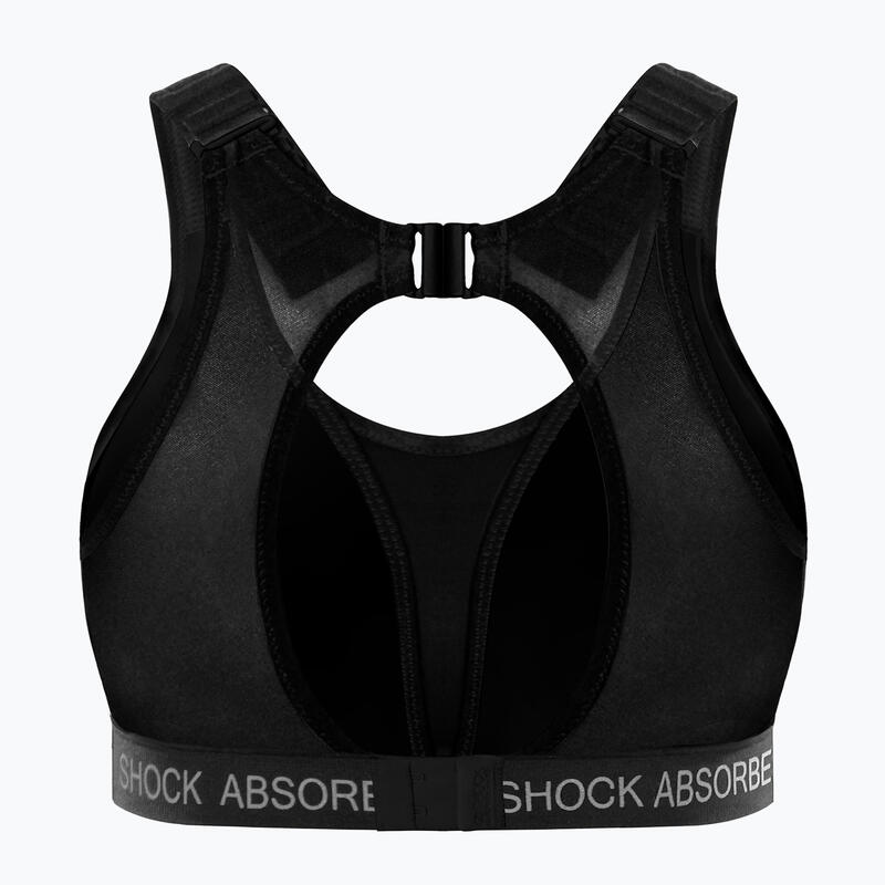 Bustieră alergare adulți Shock Absorber Ultimate Run Padded negru