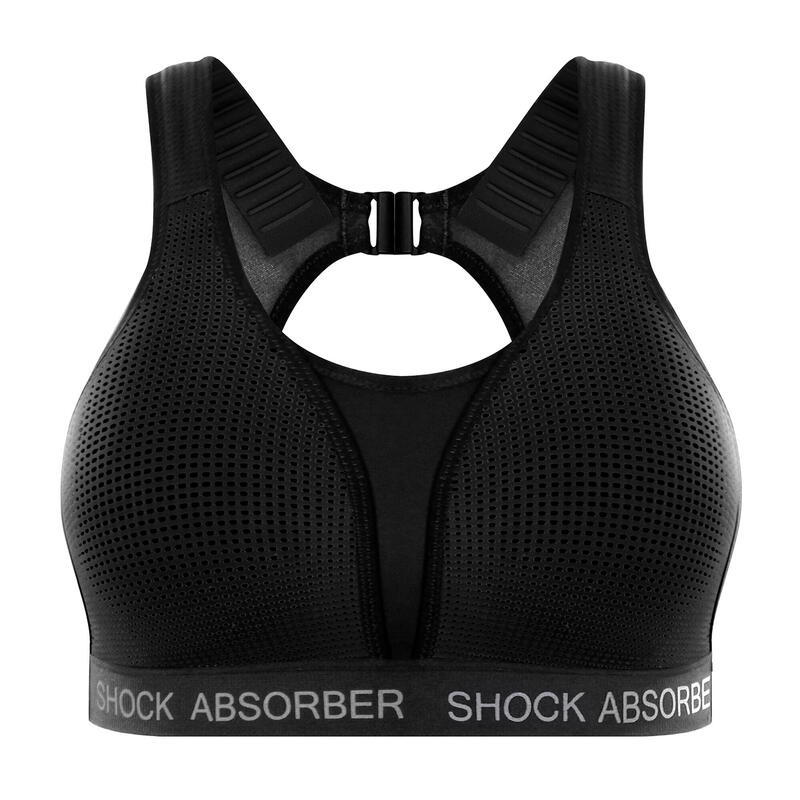 Sutien sport Shock Absorber Ultimate Run Bra cu burete negru U10057