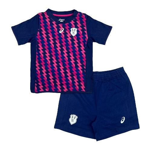 ASICS Stade Francais Infants Rugby Gameday Suit 134937RF-8029 Navy 1/4