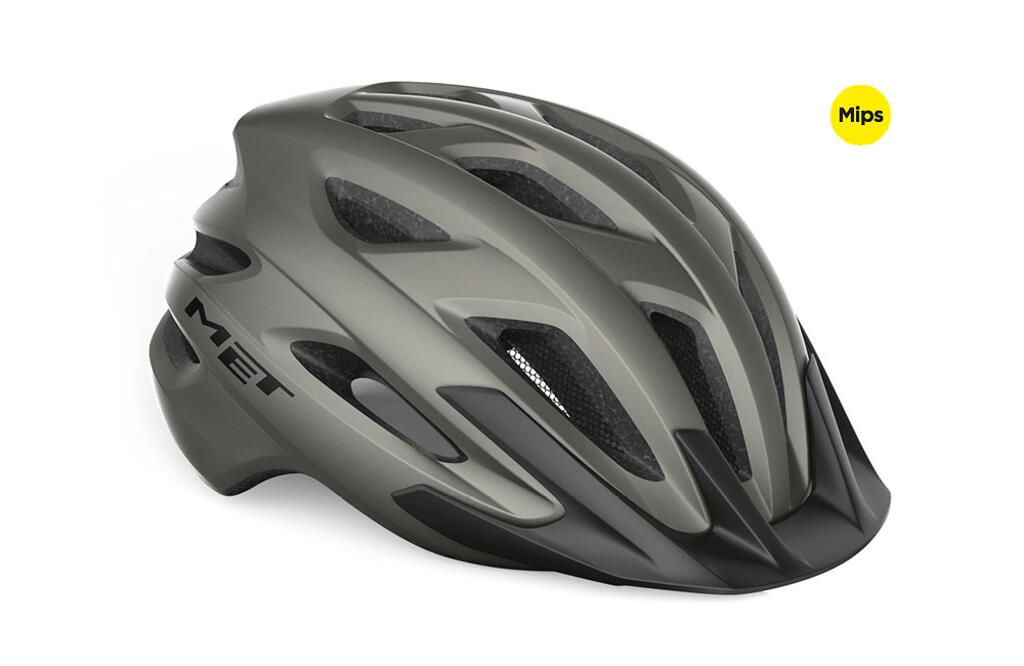 MET MET Crossover MIPS  All round Bike Helmet - Titanium