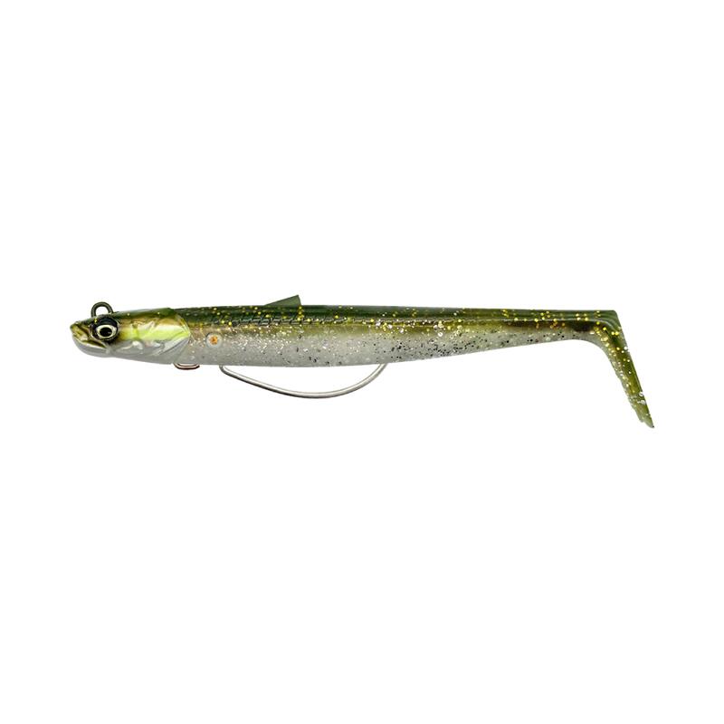 Fire eel Delalande leurre souple monté 18 cm 40g