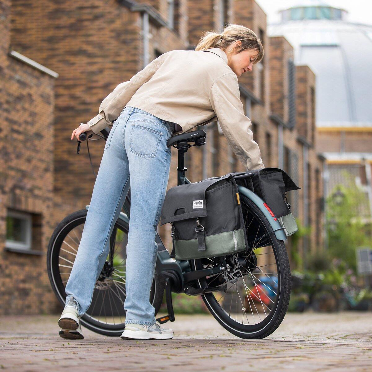 Sac à vélo à double épreuve urbaine 40L Gray 2/3