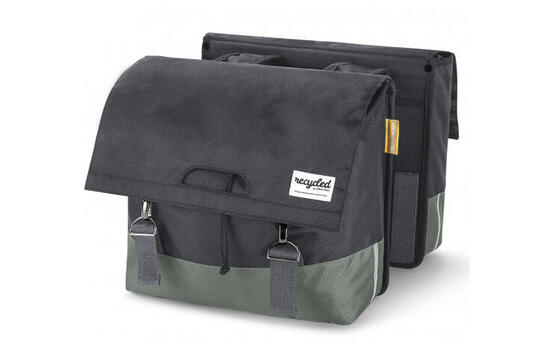 UrbanProof borsa doppia per bici 40L nero/grigio.