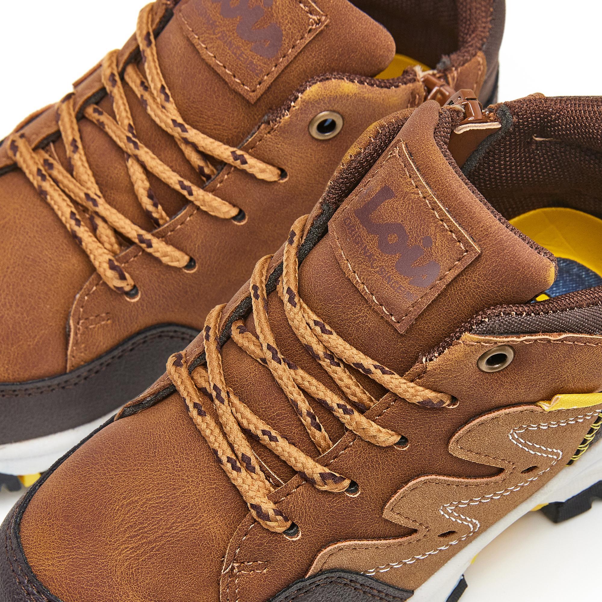 Botines Niños Lois 46213 Marrones Acolchados con Cordones 5/5