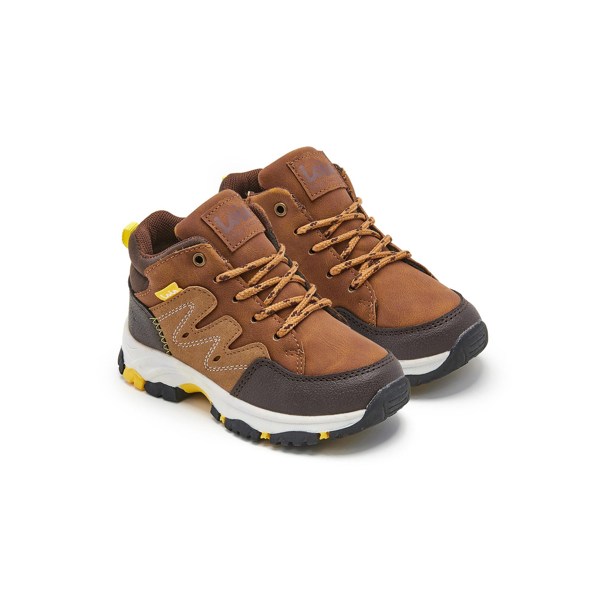 Botines Niños Lois 46213 Marrones Acolchados con Cordones 2/5