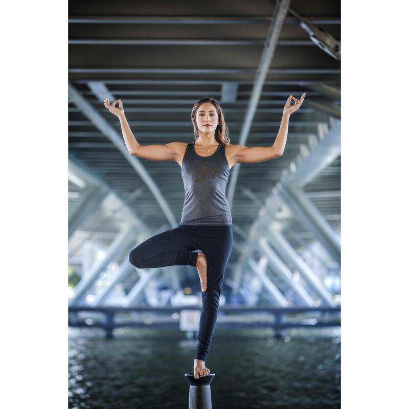 Legging de yoga Zen - Legging ample taille haute confortable - Noir