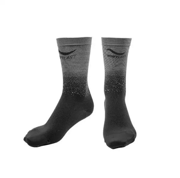 Ciorapi compresivi de ciclism pro negru gri, Sportlast 1/2