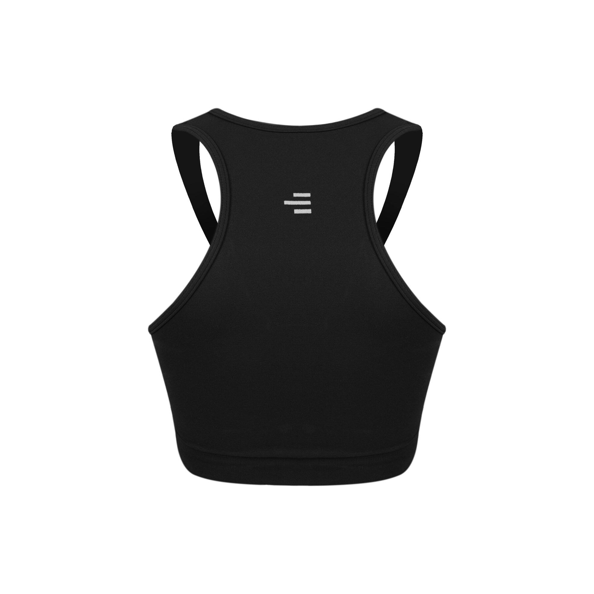 Brassière technique Q-Skin femme noire, double épaisseur (T38) 2/7