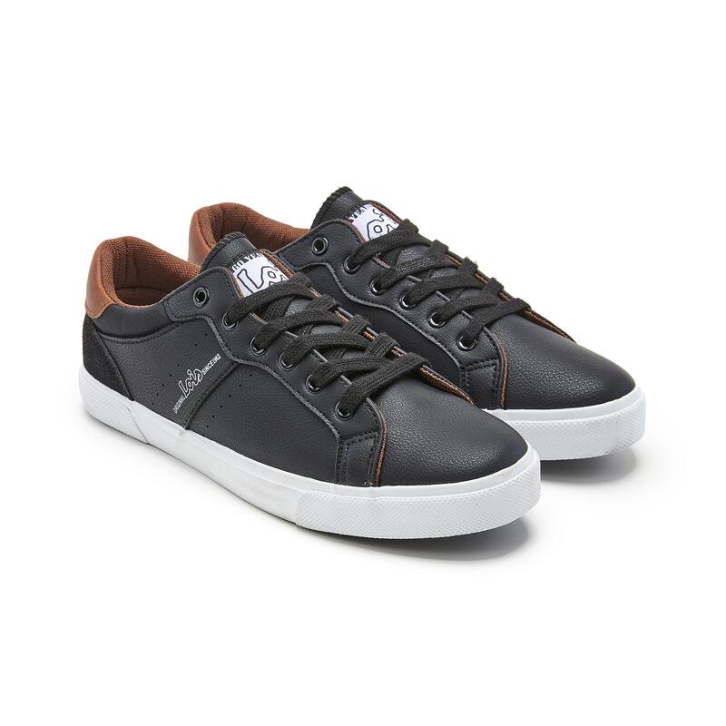 Zapatillas Deportivas Caminar Hombre Lois 64311 Negras con Cordones