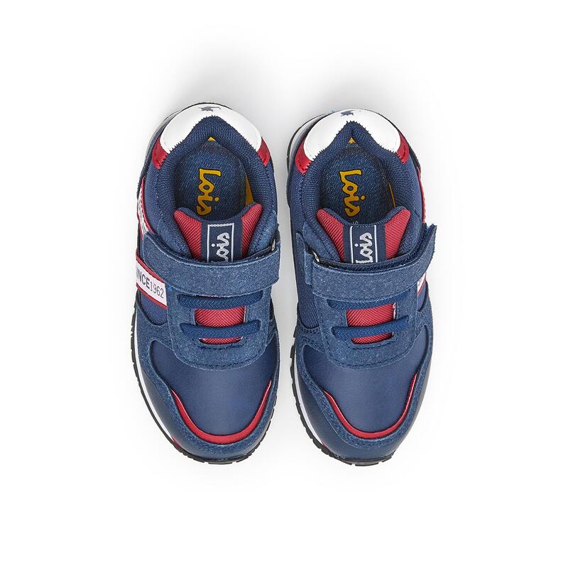 Zapatillas Deportivas Caminar Niños Lois 46210 Azul Marino con Tira Adherente