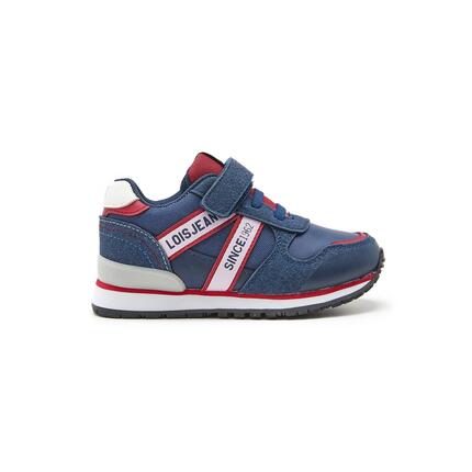 Baskets basses sport - Enfants - Scratch, talon plat - Lois 46210 - Bleu
