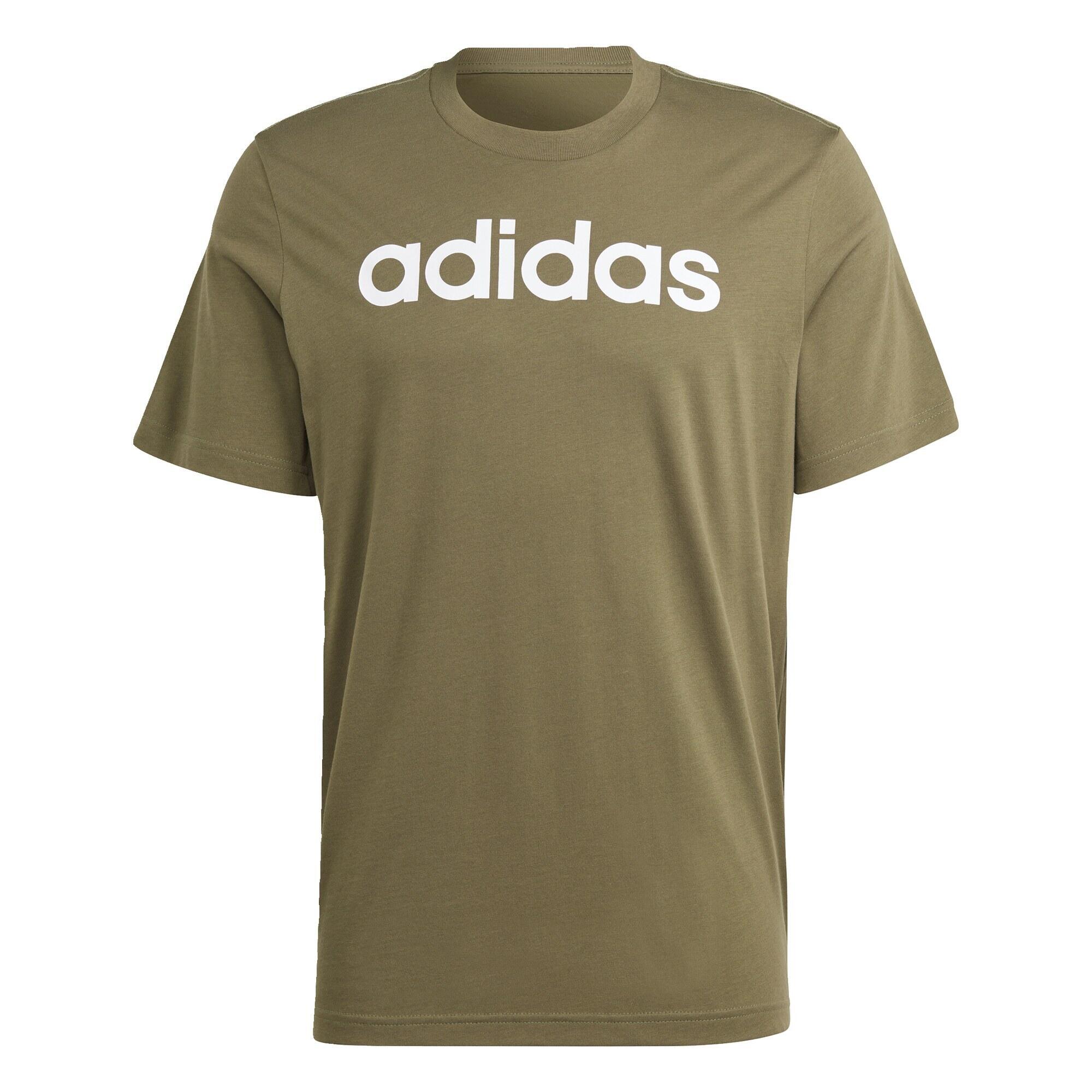 T-shirt avec logo brodé linéaire en jersey Essentials 2/5