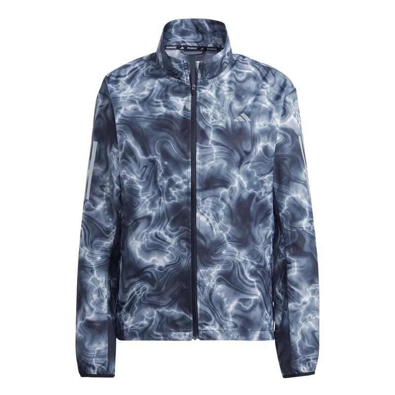 Own the Run Allover Print Hooded Running Windbreaker