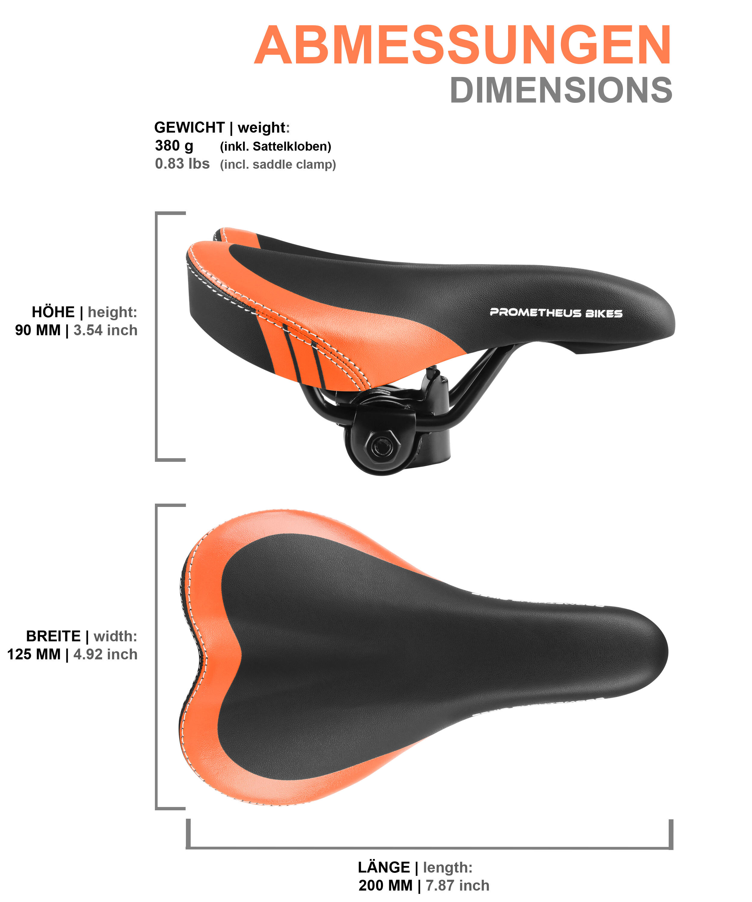Sattel für 10 12 14 16 Zoll Kinderfahrrad Laufrad Kinderfahrradsattel 4/6