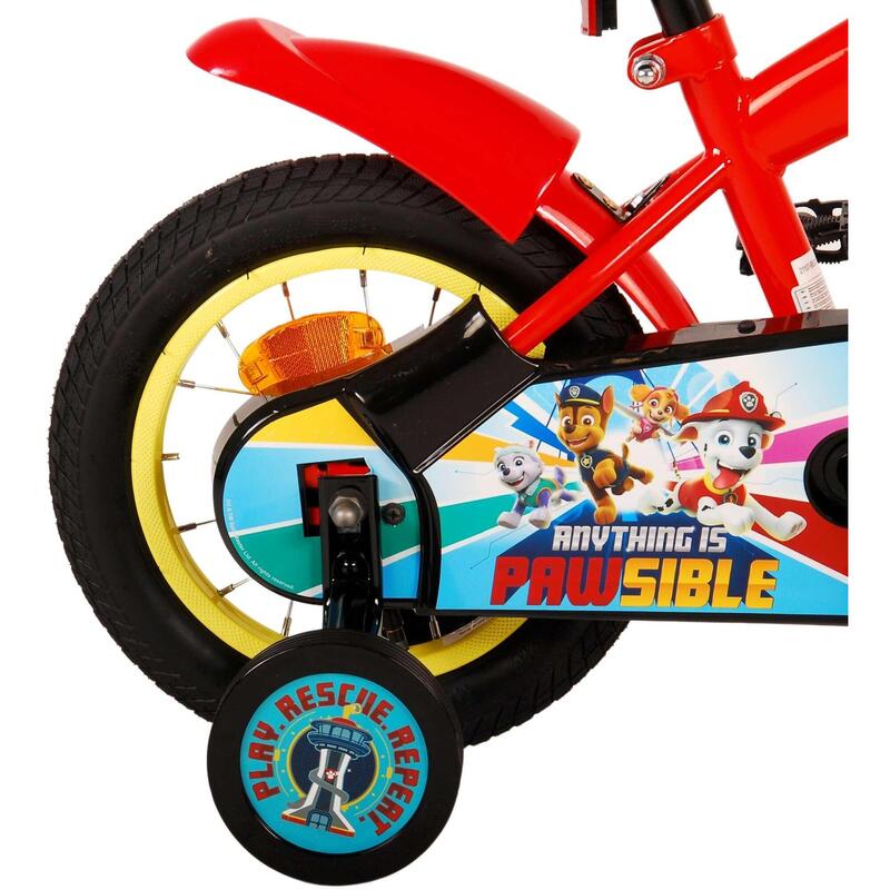 VOLARE BICYCLES Vélo enfant Paw Patrol 12 pouces, rouge