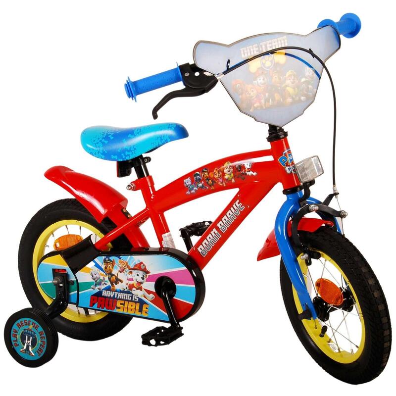 VOLARE BICYCLES Bicicletta per bambini Paw Patrol 12 pollici, rosso