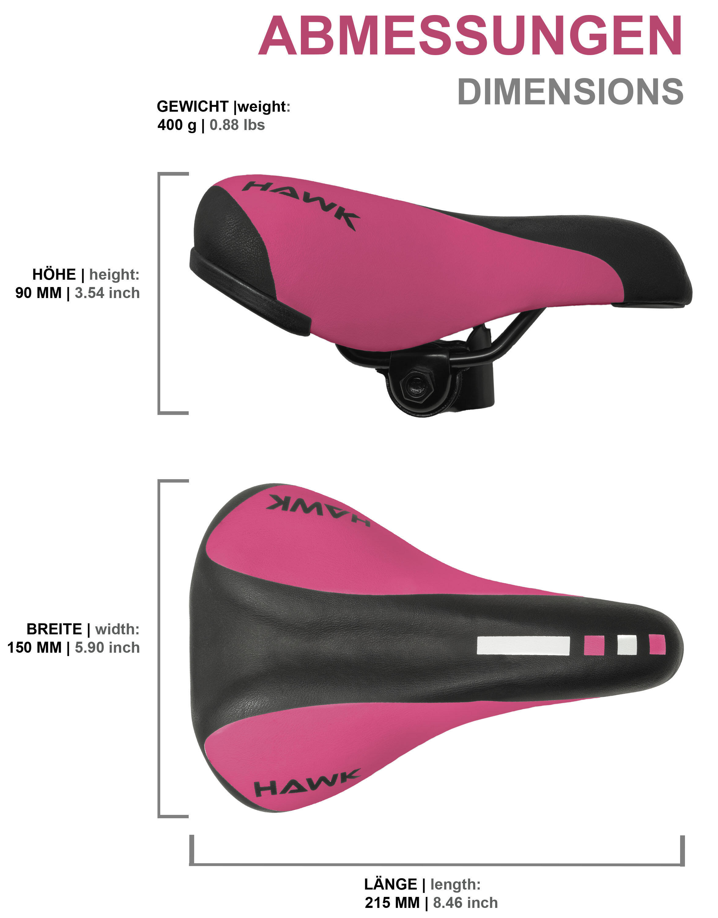 Sattel für Kinderfahrrad Kinderfahrradsattel für 12 14 16 18 Zoll Kinderräder 3/6