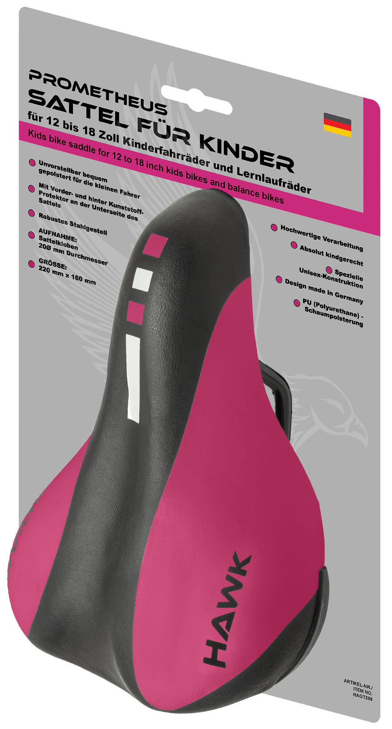Sattel für Kinderfahrrad Kinderfahrradsattel für 12 14 16 18 Zoll Kinderräder 1/6