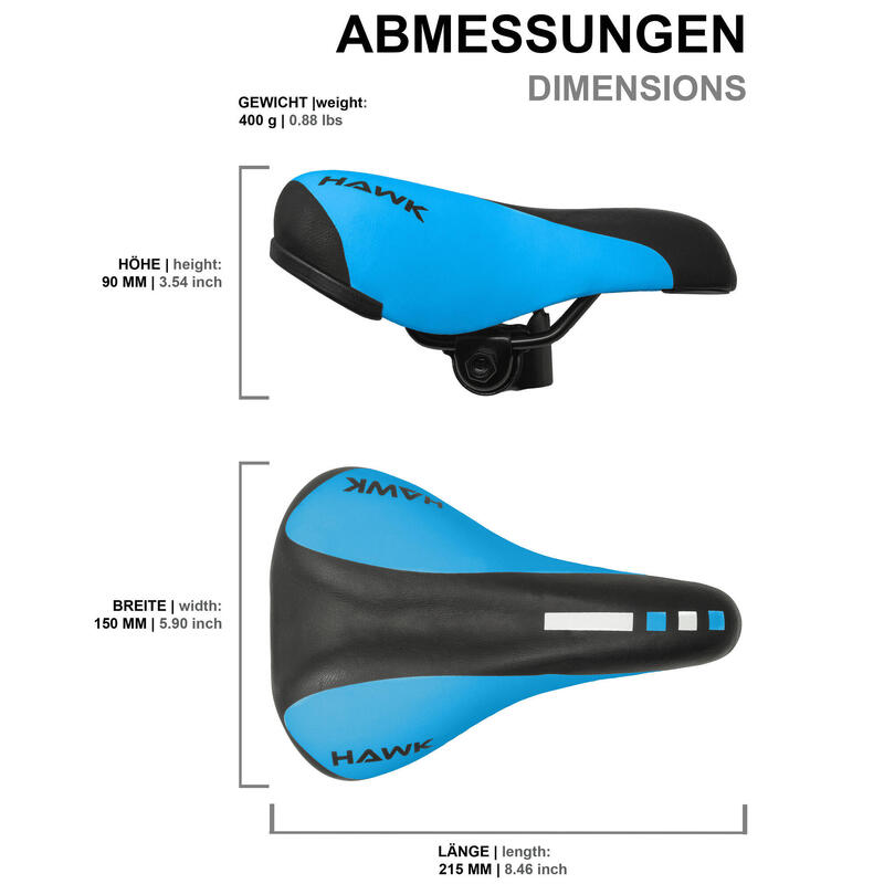 Zadel voor kinderfiets Kinderfietszadel voor 12 14 16 18 inch kinderfietsen