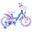 VOLARE BICYCLES Vélo enfant Disney Frozen 2 14 pouces, bleu / violet