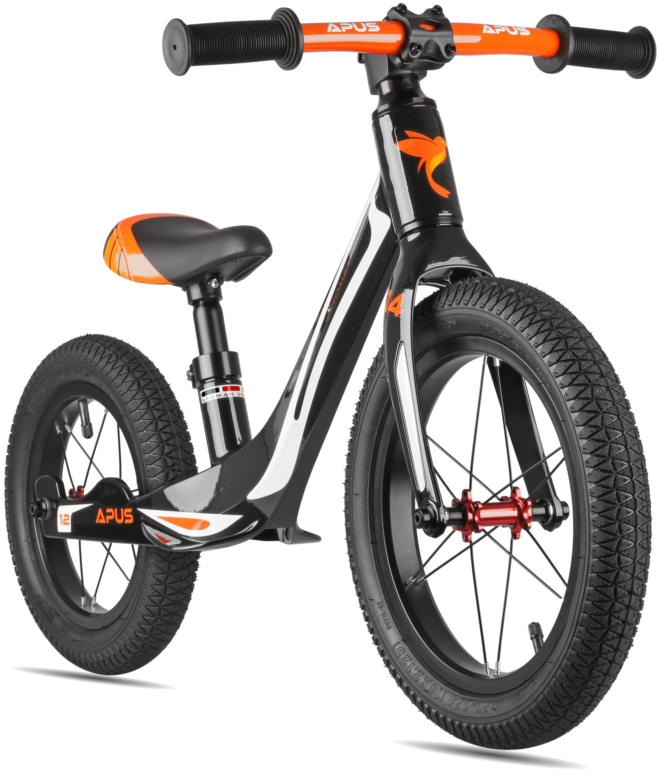 PROMETHEUS BICYCLES Loopfiets van 2-3 jaar 14/12 inch wielen Kinderloopfiets magnesium frame APUS