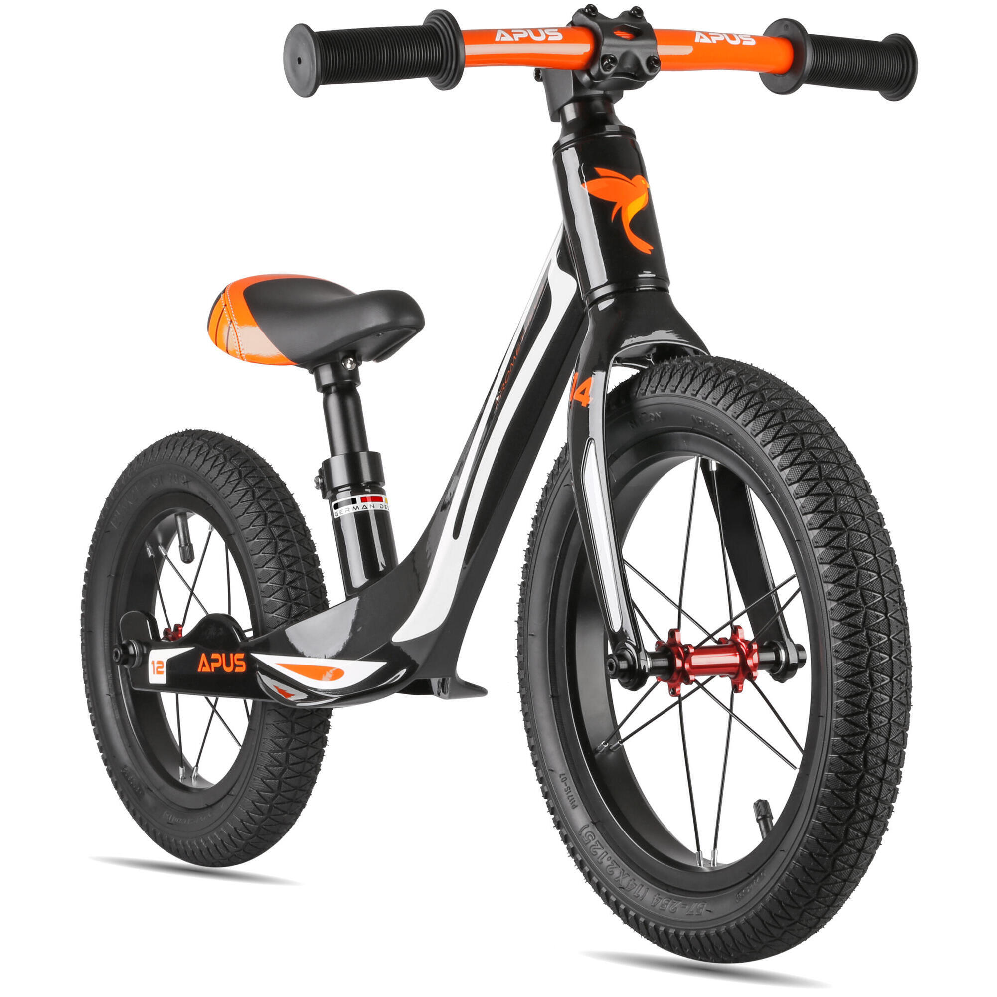 Prometheus Bicycles - Draisienne À Partir De 2-3 Ans 14/12 Pouces Limiteur De Braquage Magnésium Apus - Draisienne - Blanc|noir|orange - Decathlon