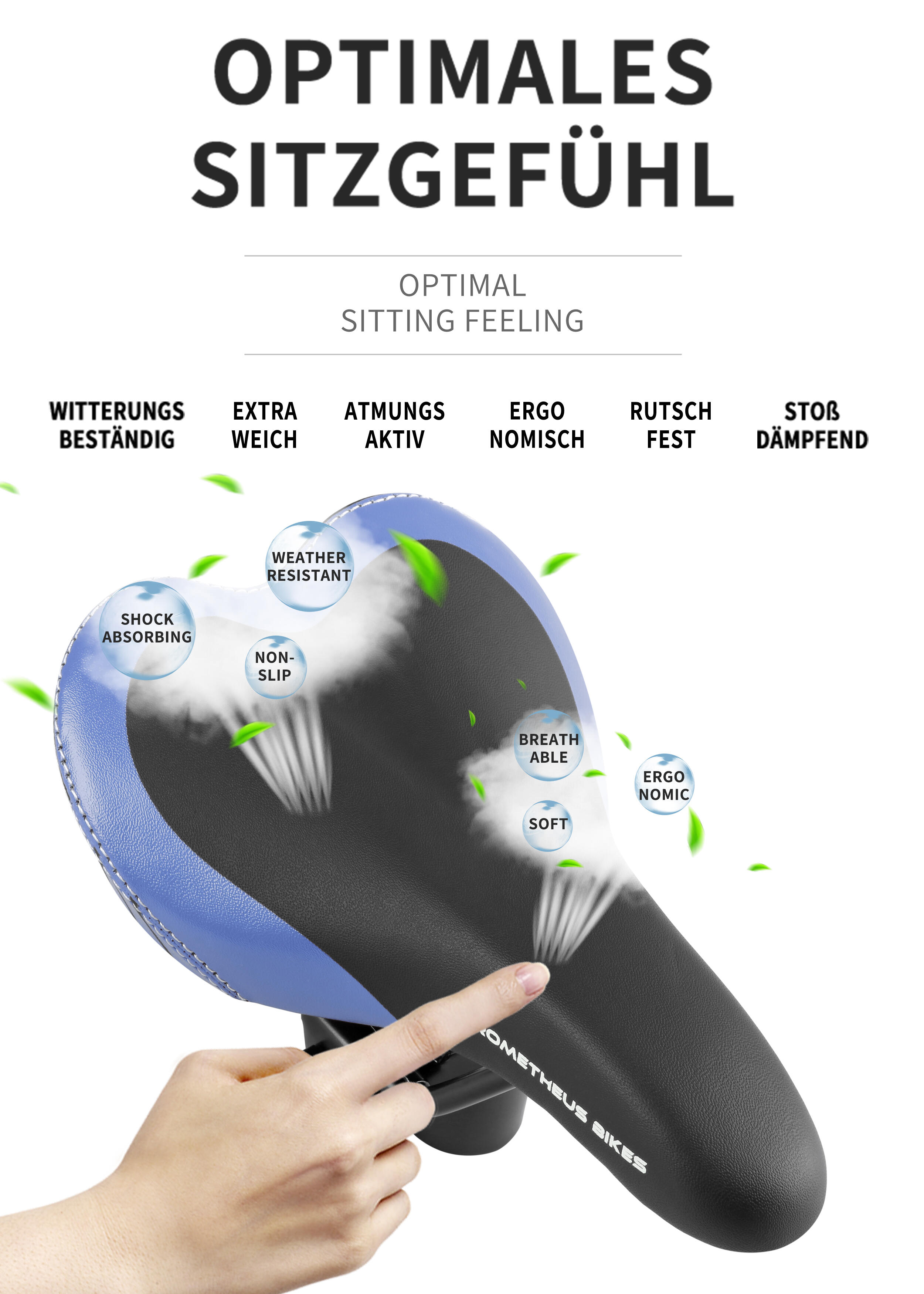 Selle pour 10 12 14 16 pouces vélo enfant et draisienne 3/6