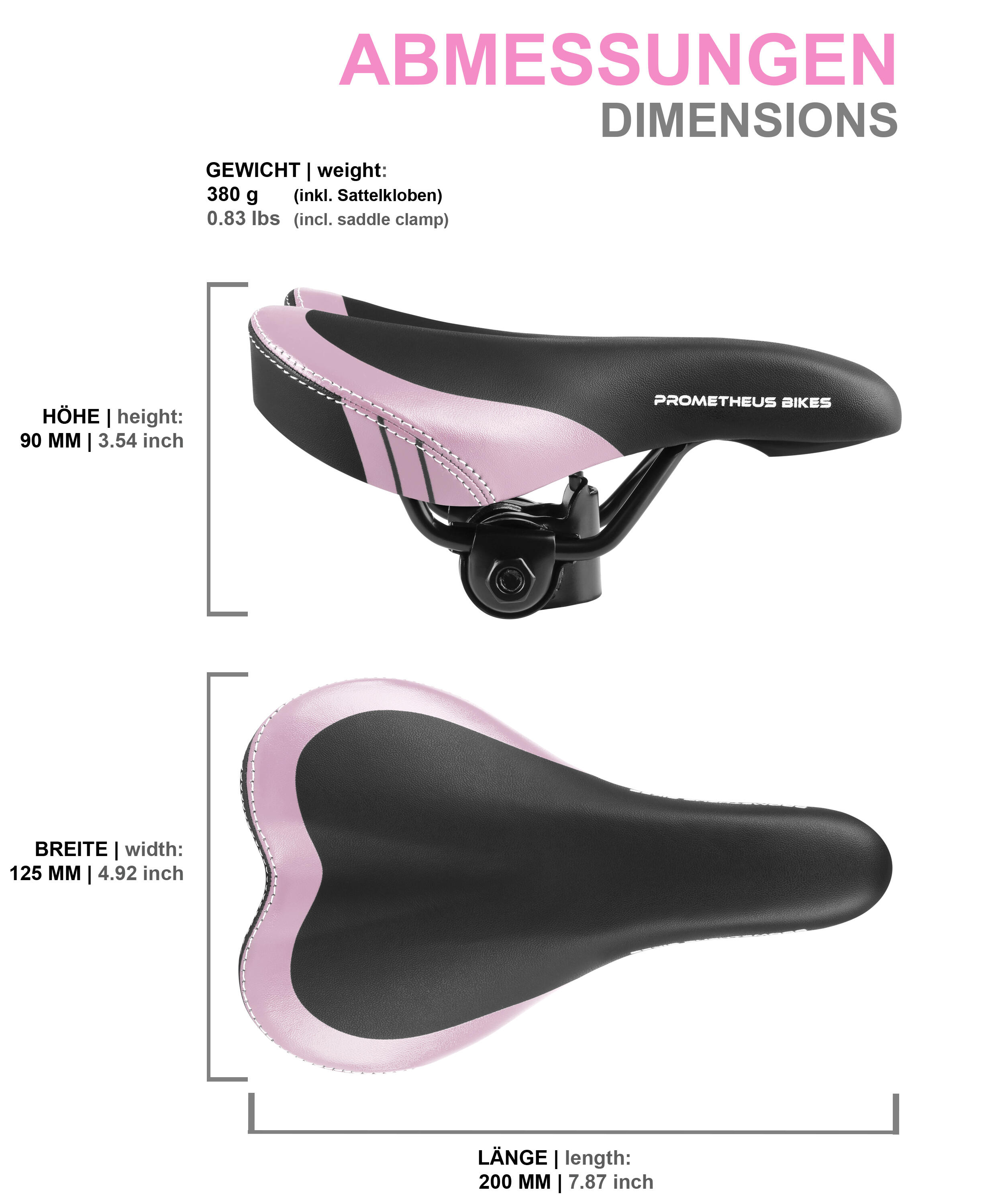 Sattel für 10 12 14 16 Zoll Kinderfahrrad Laufrad Kinderfahrradsattel 4/6
