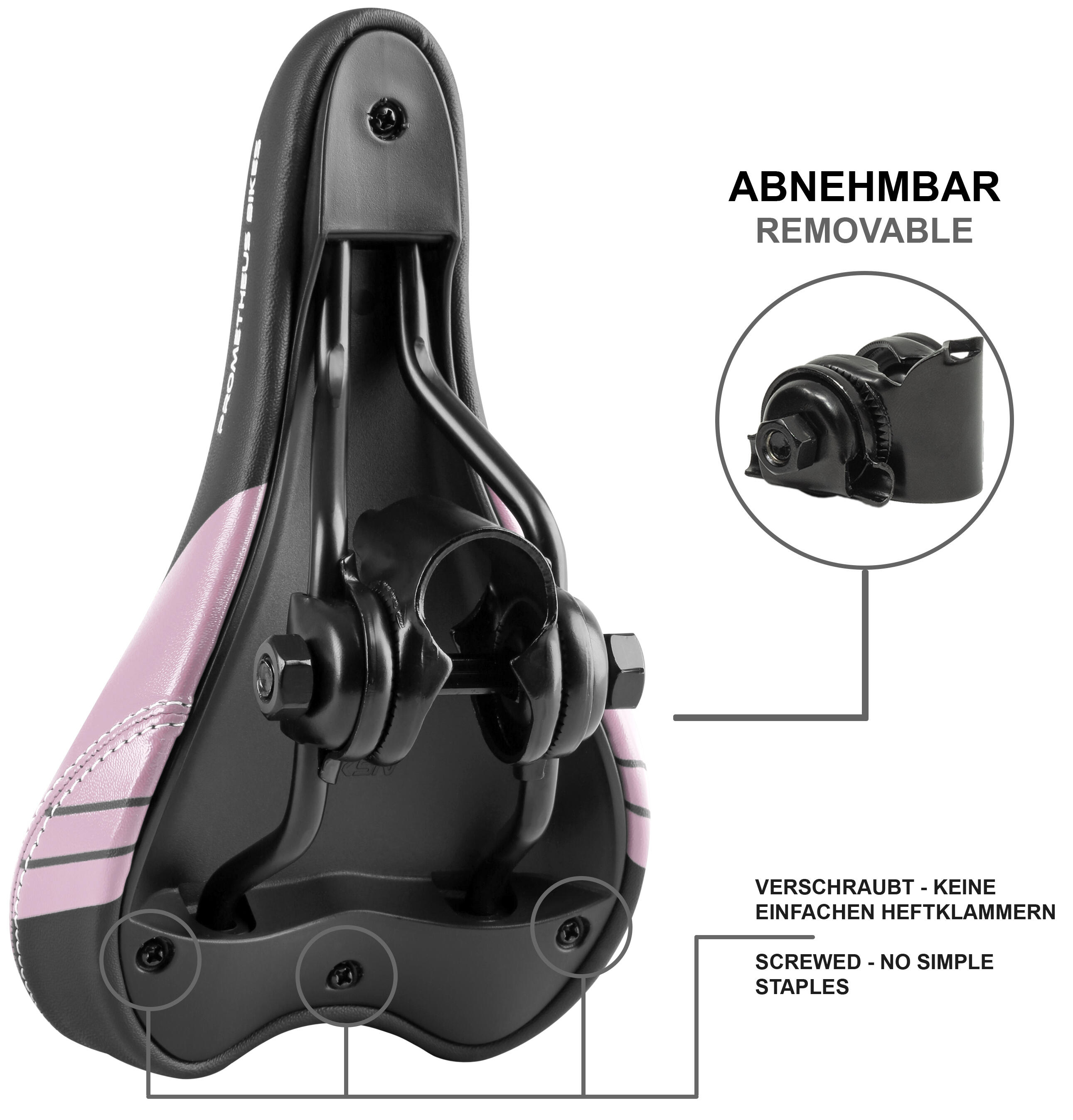Sattel für 10 12 14 16 Zoll Kinderfahrrad Laufrad Kinderfahrradsattel 5/6