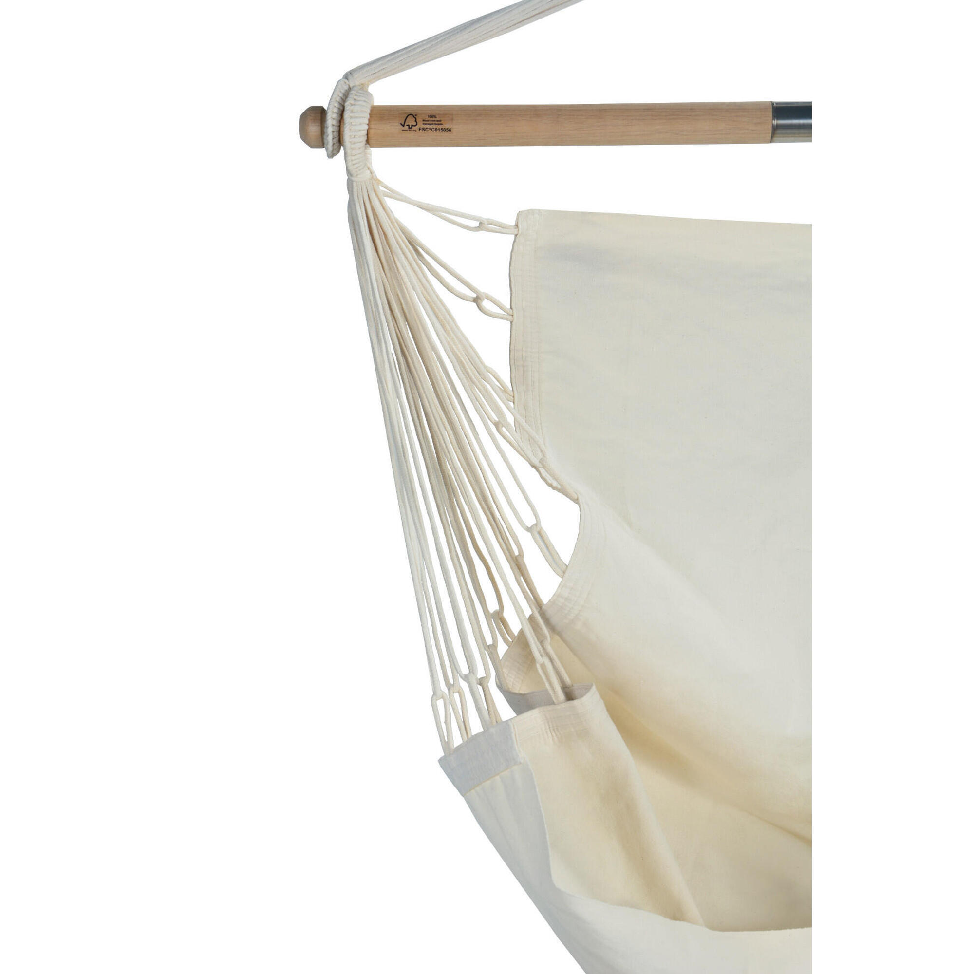 Natural Ecru Double Hammock Chair, organic cotton