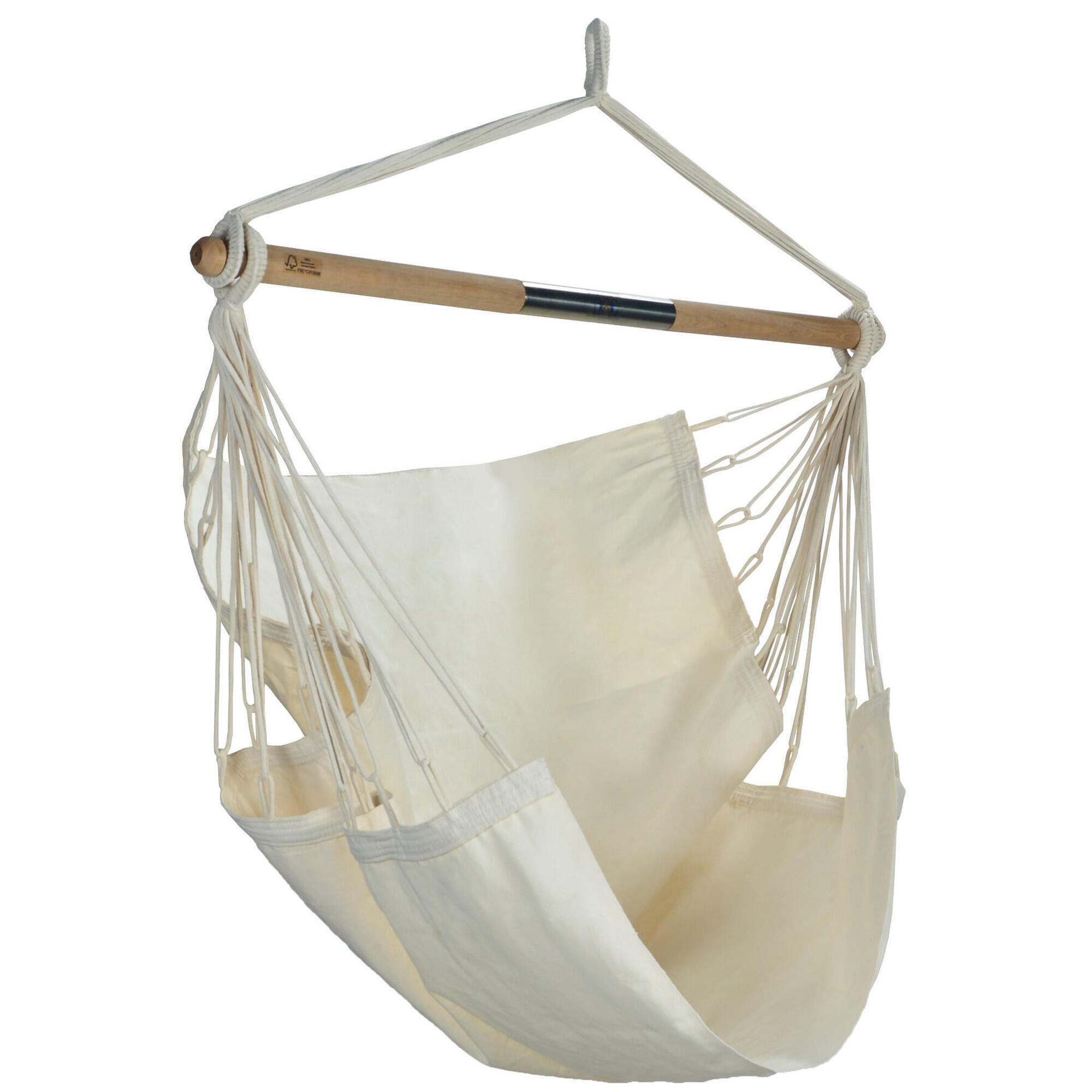 Natural Ecru Double Hammock Chair, organic cotton