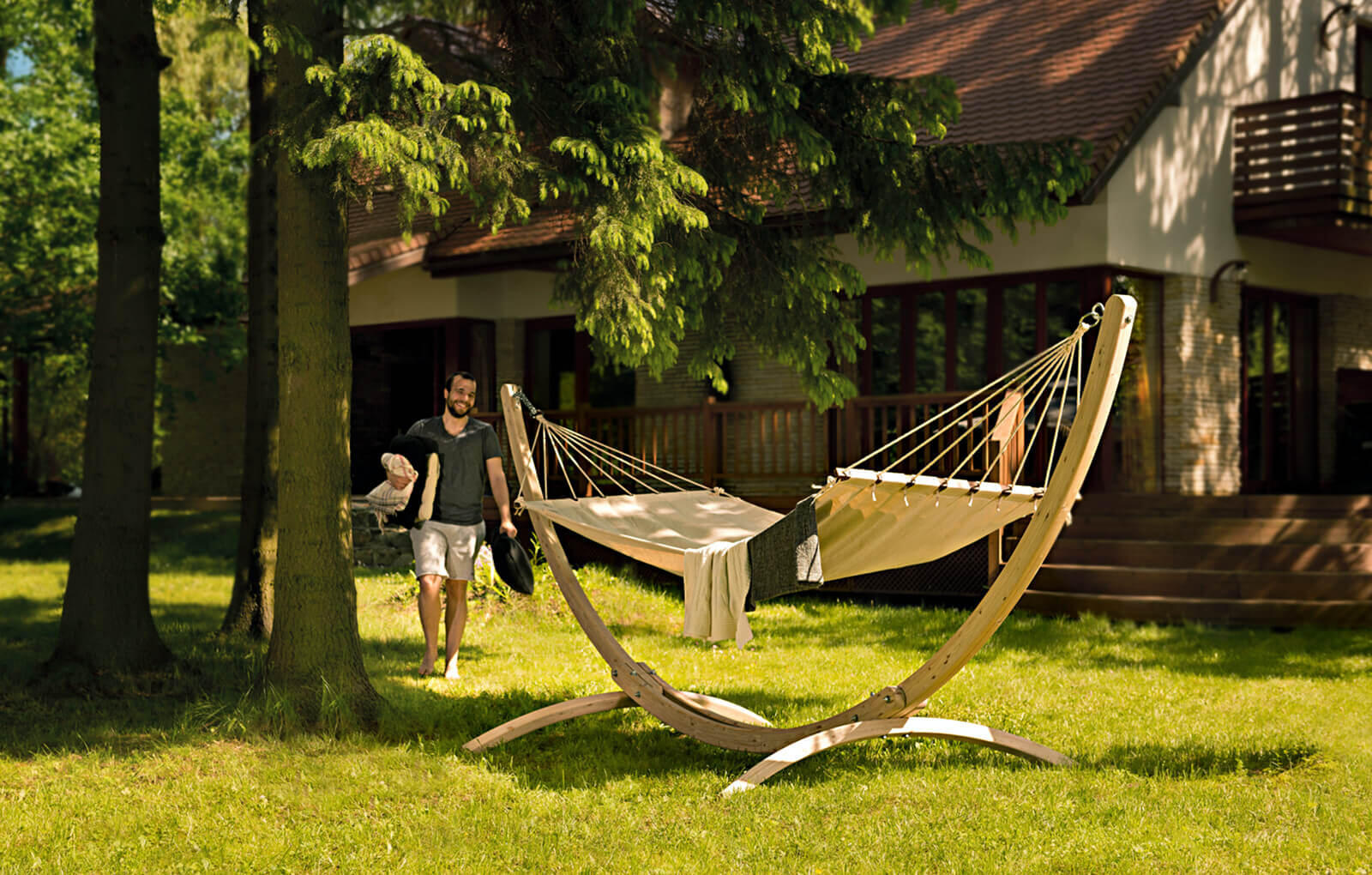 Support bois pour hamac Kingsize Kozywood 2/2