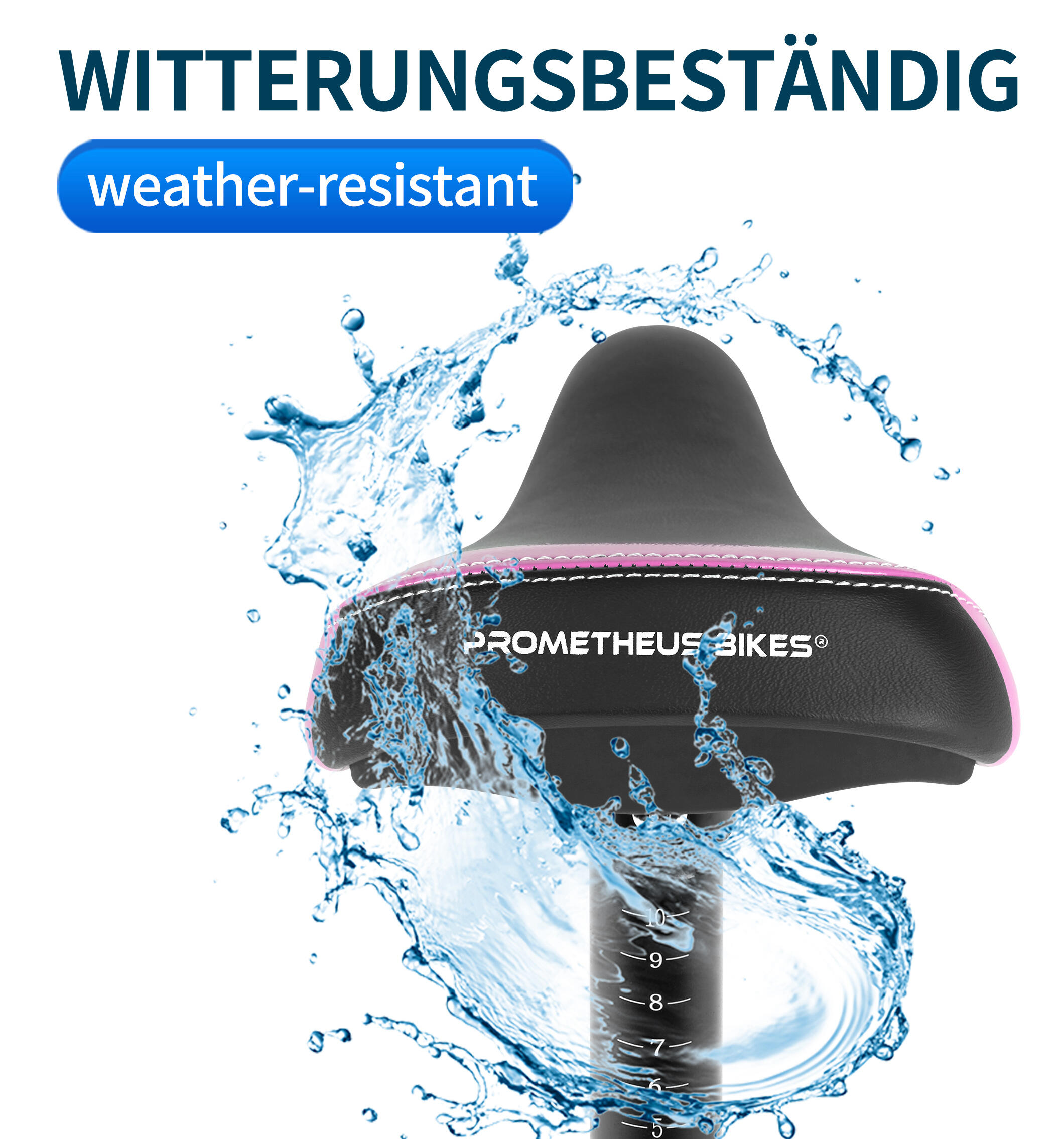 Sattel für Laufrad Kinderfahrrad 10-12 Zoll mit Sattel-Stütze Alu 25.4mm 5/7