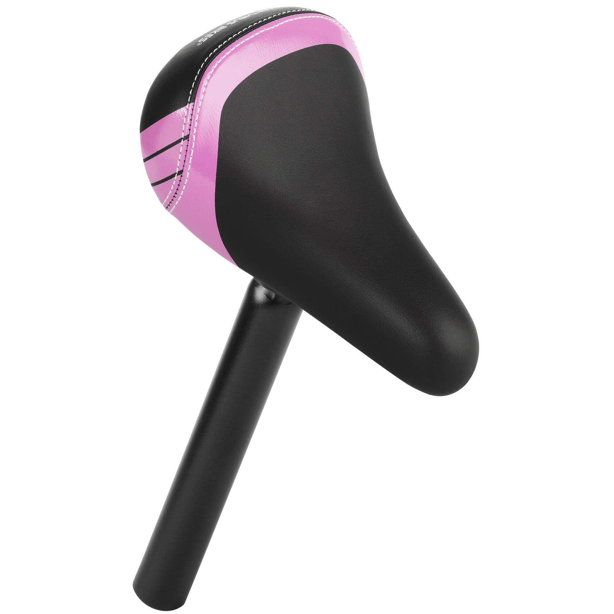 Prometheus Bicycles - Selle De Vélo De Draisienne Enfants 10-12 Pouces Avec Tige De Selle Alu 25.4mm - Selle De Vélo - Noir|rose - Taille Unique - Decathlon