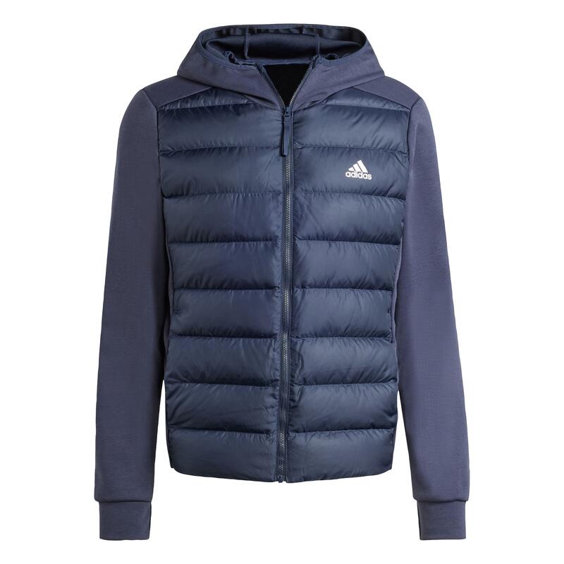 Jachetă matlasată adidas Essentials Hybrid Down albastră