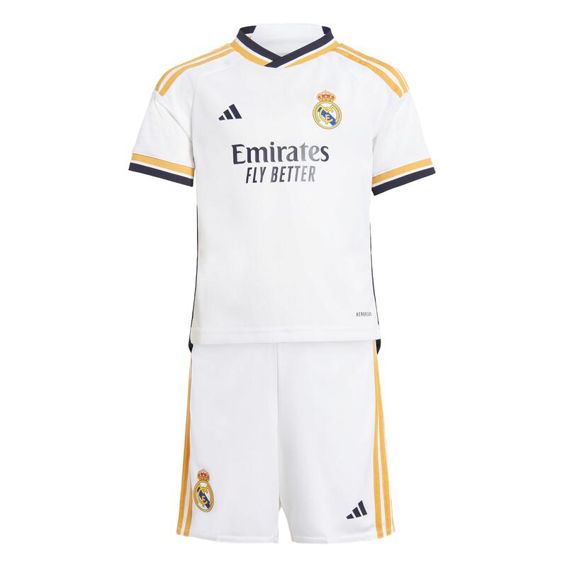 Strój piłkarski dla dzieci Adidas Real Madrid 23/24 Home Mini Kit