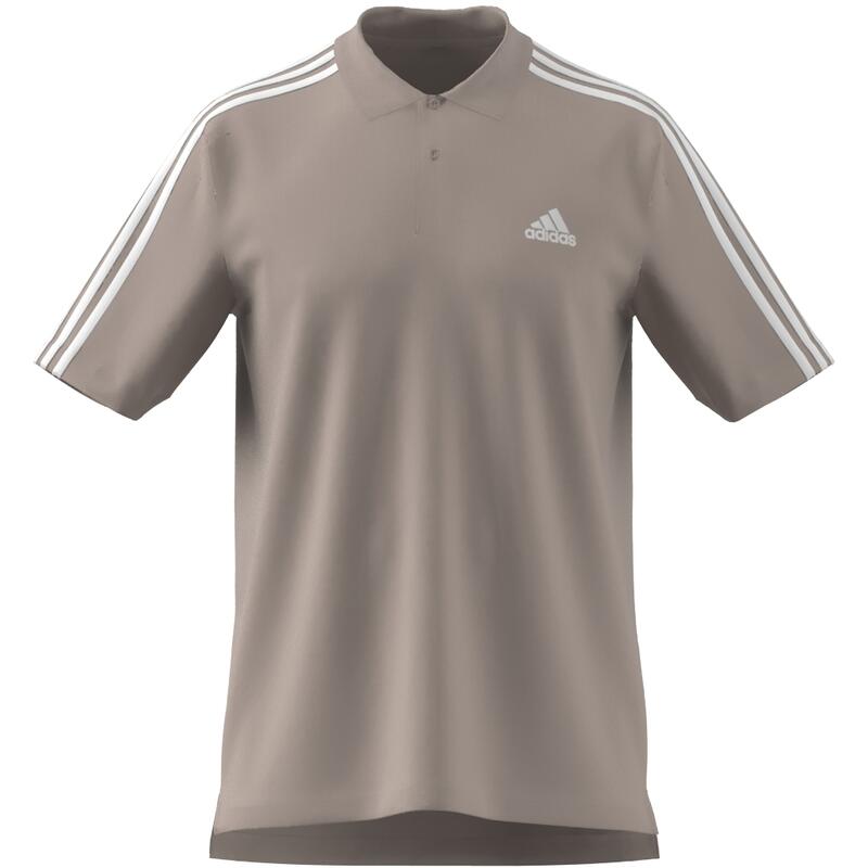 Polo adidas Essentials 3-Stripes em piqué e pequeno logótipo bordado